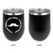 Hipster Dad Stainless Wine Tumblers - Black - Single Sided - Approval