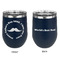 Hipster Dad Stainless Wine Tumblers - Navy - Double Sided - Approval