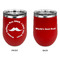 Hipster Dad Stainless Wine Tumblers - Red - Double Sided - Approval