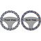 Hipster Dad Steering Wheel Cover- Front and Back
