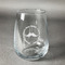 Hipster Dad Stemless Wine Glass - Front/Approval