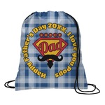 Hipster Dad Drawstring Backpack - Large (Personalized)