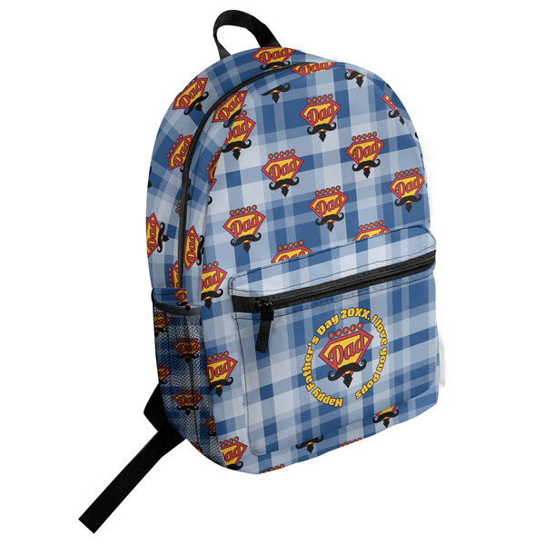 Custom Hipster Dad Student Backpack (Personalized)