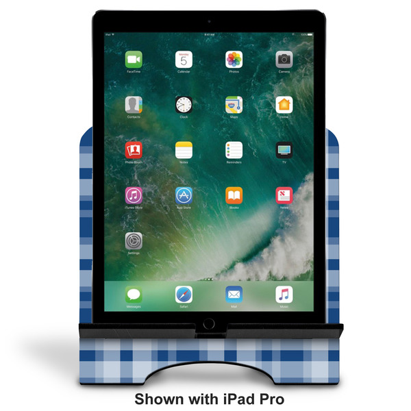 Hipster Dad Stylized Tablet Stand - Front with ipad