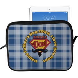 Hipster Dad Tablet Case / Sleeve - Large (Personalized)
