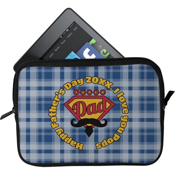Custom Hipster Dad Tablet Case / Sleeve - Small (Personalized)