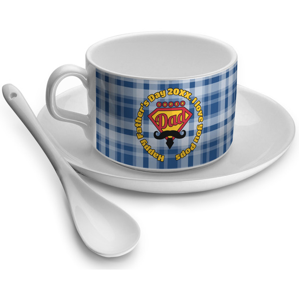 Custom Hipster Dad Tea Cup - Single (Personalized)