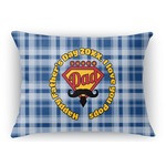 Hipster Dad Rectangular Throw Pillow Case - 12"x18" (Personalized)