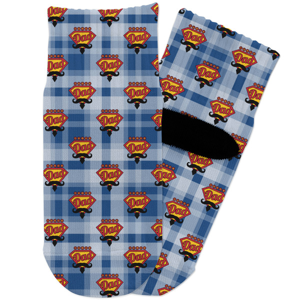 Custom Hipster Dad Toddler Ankle Socks