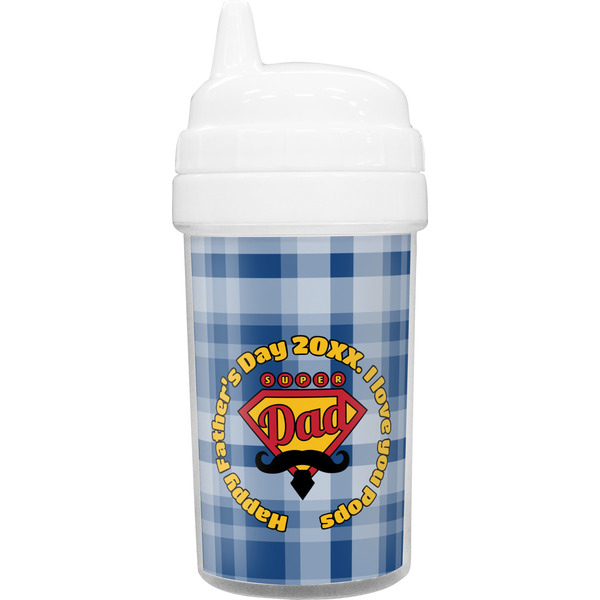 Custom Hipster Dad Toddler Sippy Cup (Personalized)