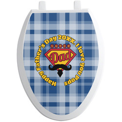 Hipster Dad Toilet Seat Decal - Elongated (Personalized)