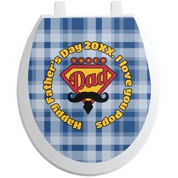 Hipster Dad Toilet Seat Decal (Personalized)