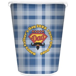 Hipster Dad Waste Basket (Personalized)