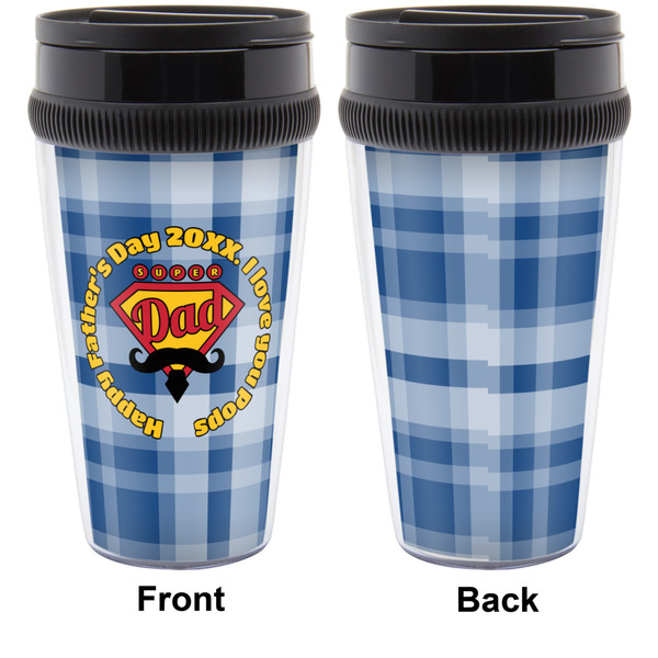 Hipster Dad Travel Mug Approval (Personalized)