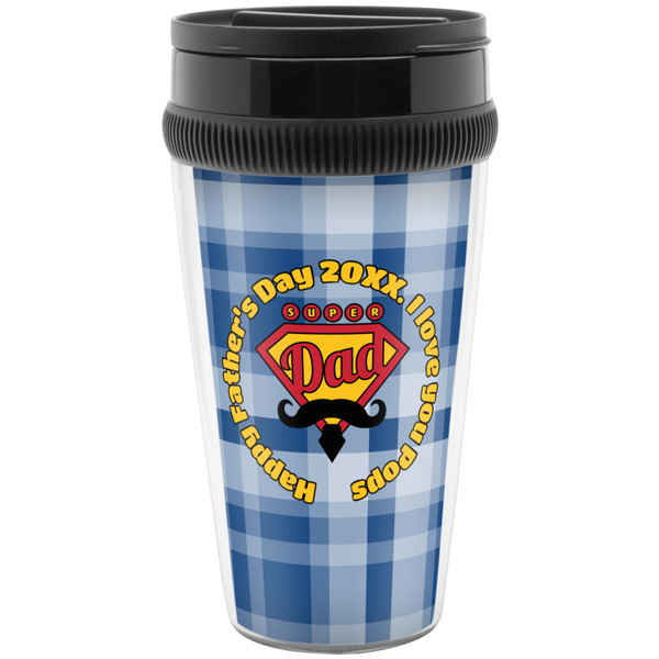 Custom Hipster Dad Acrylic Travel Mug without Handle (Personalized)