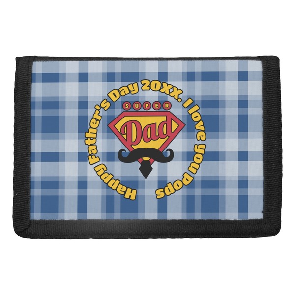 Custom Hipster Dad Trifold Wallet (Personalized)