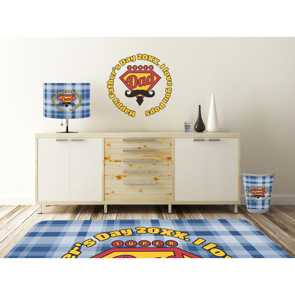 Hipster Dad Wall Graphic Decal Wooden Desk