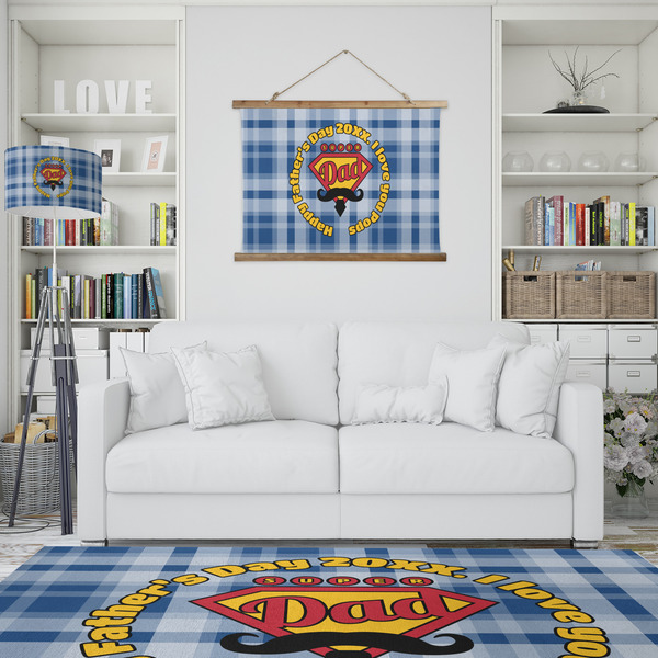 Hipster Dad Wall Hanging Tapestry - IN CONTEXT