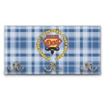Hipster Dad Wall Mounted Coat Rack (Personalized)