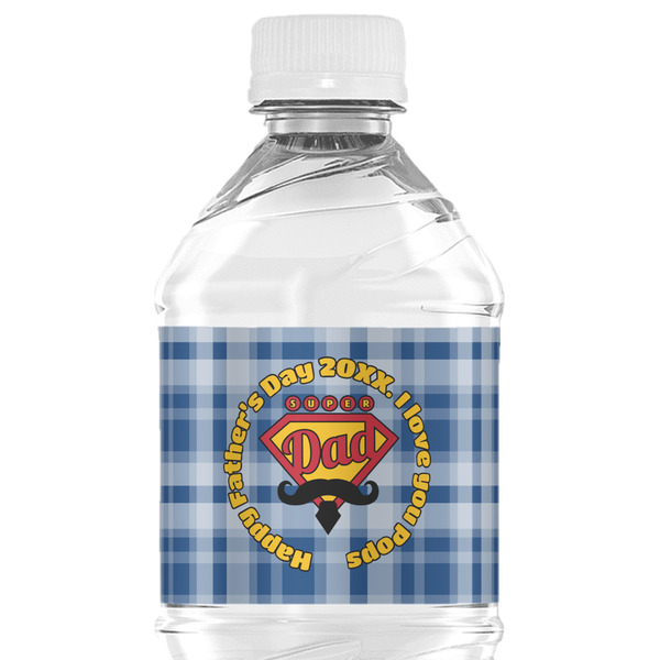 Custom Hipster Dad Water Bottle Labels - Custom Sized (Personalized)