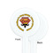 Hipster Dad White Plastic 7" Stir Stick - Single Sided - Round - Front & Back