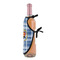 Hipster Dad Wine Bottle Apron - DETAIL WITH CLIP ON NECK