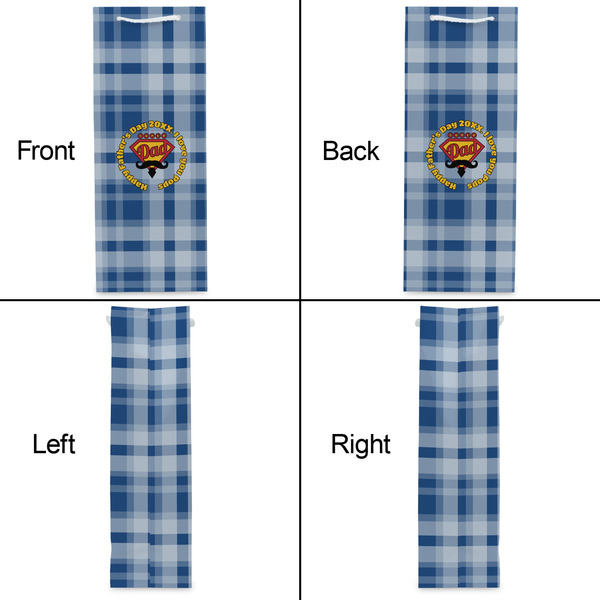 Hipster Dad Wine Gift Bag - Gloss - Approval