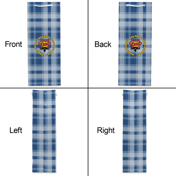 Hipster Dad Wine Gift Bag - Matte - Approval