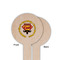 Hipster Dad Wooden 6" Food Pick - Round - Single Sided - Front & Back