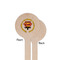 Hipster Dad Wooden 7.5" Stir Stick - Round - Single Sided - Front & Back