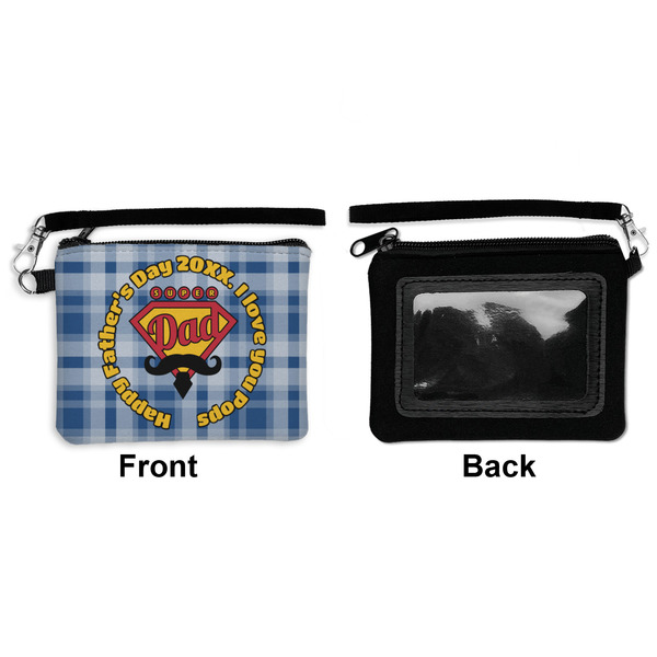 Hipster Dad Wristlet ID Cases - Front & Back
