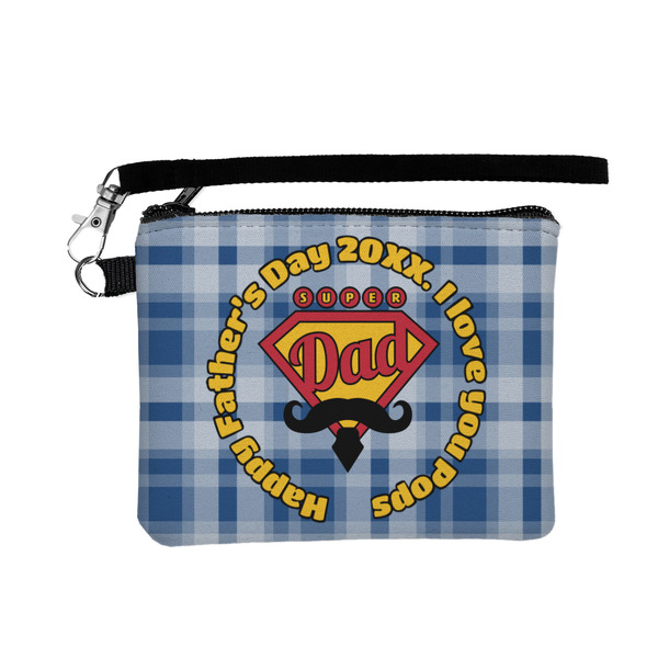 Custom Hipster Dad Wristlet ID Case w/ Name or Text