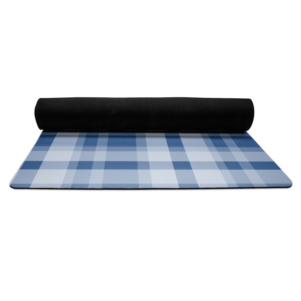 Hipster Dad Yoga Mat Rolled up Black Rubber Backing