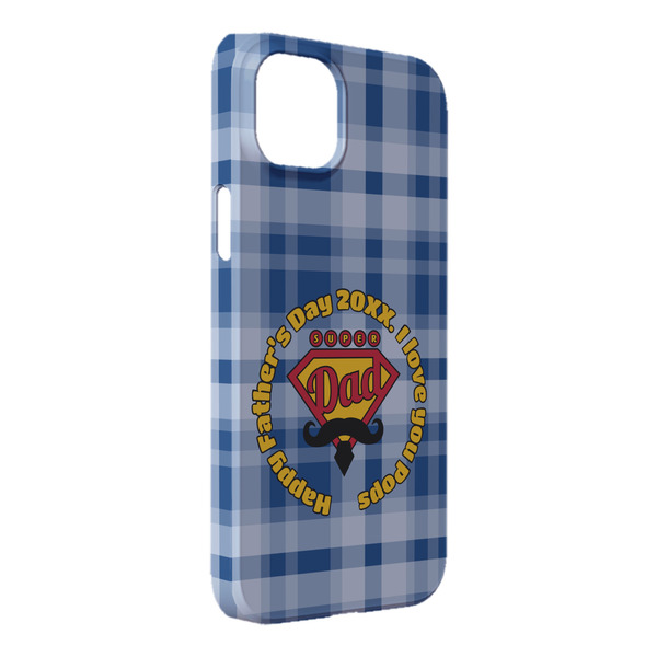 Custom Hipster Dad iPhone Case - Plastic - iPhone 14 Pro Max (Personalized)