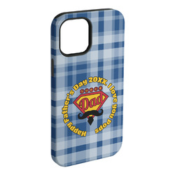 Hipster Dad iPhone Case - Rubber Lined (Personalized)