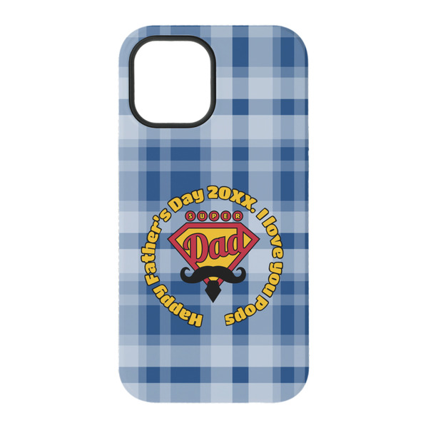 Hipster Dad iPhone 15 Tough Case - Back