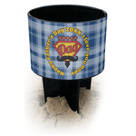 Hipster Dad Black Beach Spiker Drink Holder (Personalized)