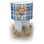 Hipster Dad White Beach Spiker Drink Holder (Personalized)