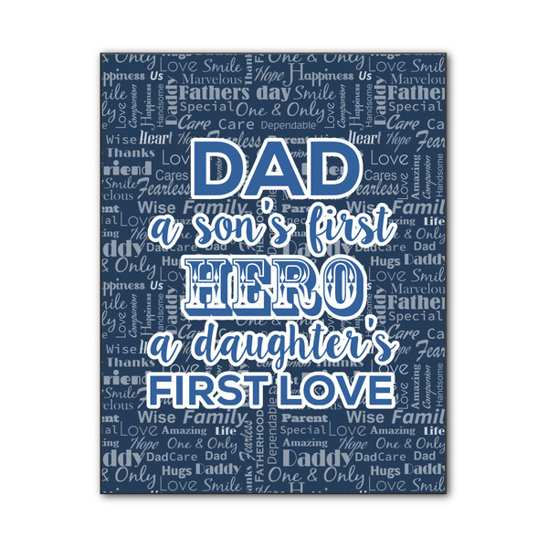 Custom My Father My Hero Wood Print - 11x14