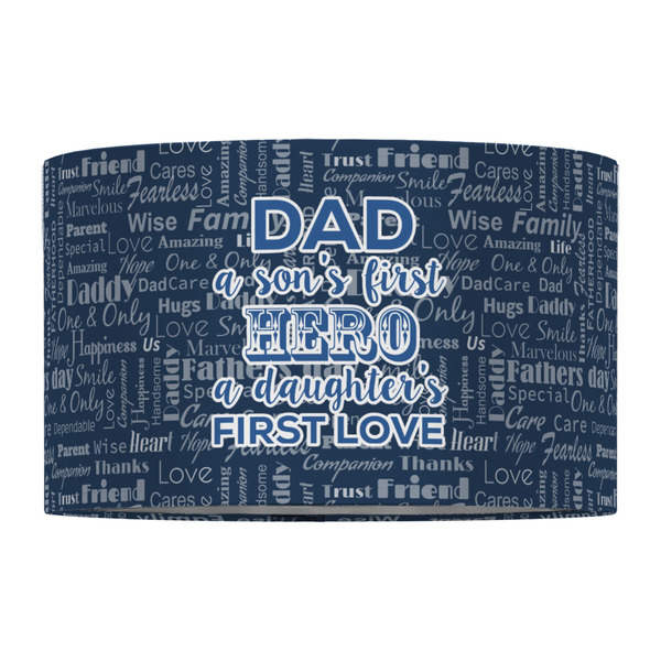 My Father My Hero 12" Drum Lampshade - FRONT (Fabric)