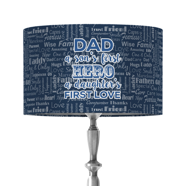 Custom My Father My Hero 12" Drum Lamp Shade - Fabric