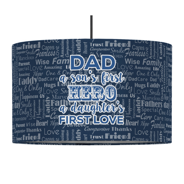 My Father My Hero 12" Drum Lampshade - PENDANT (Fabric)