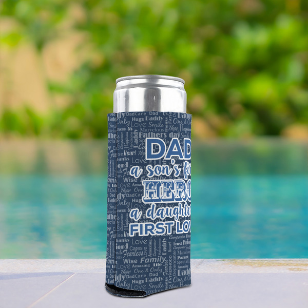 My Father My Hero Can Cooler - Tall 12oz - In Context