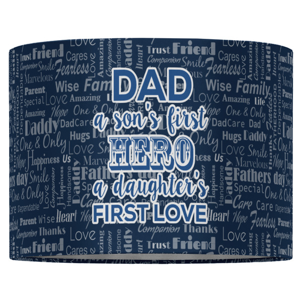 My Father My Hero 16" Drum Lampshade - FRONT (Fabric)