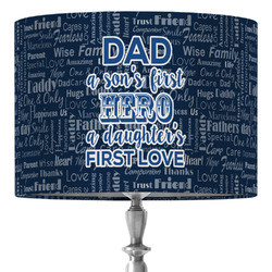 My Father My Hero 16" Drum Lamp Shade - Fabric