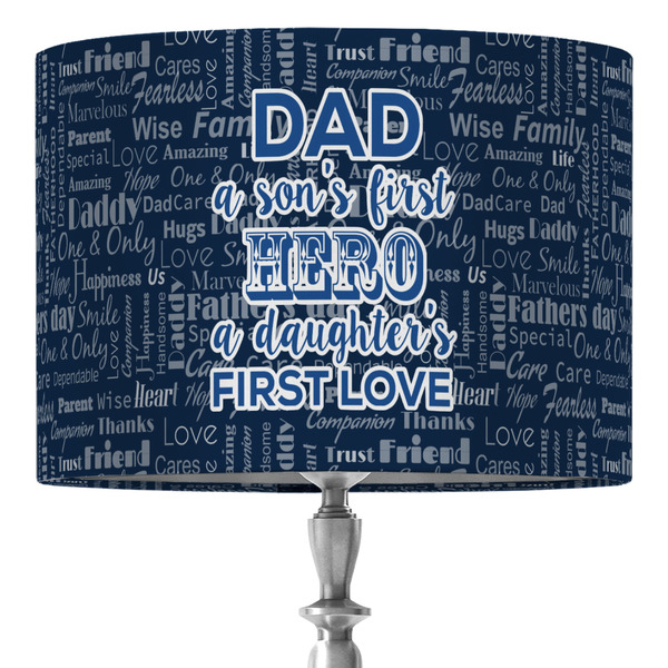 Custom My Father My Hero 16" Drum Lamp Shade - Fabric
