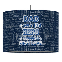 My Father My Hero Drum Pendant Lamp (Personalized)