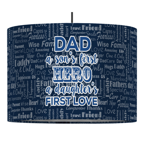 Custom My Father My Hero Drum Pendant Lamp