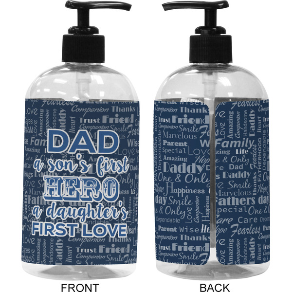 My Father My Hero 16 oz Plastic Liquid Dispenser (Approval)