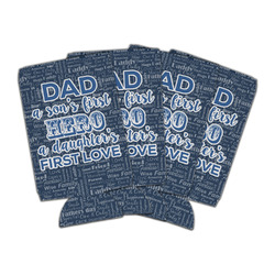 My Father My Hero Can Cooler (16 oz) - Set of 4